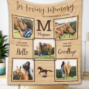 Cobertor De Velo Cavalo De Pet Personalizado No Memorial De Amores