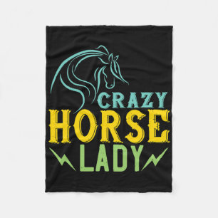 Cobertor De Velo Cavalo Louco Lady Horse Sobrevoando Mulheres Horse