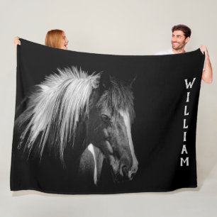Cobertor De Velo Cavalo preto bonito