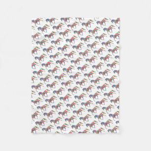 Cobertor De Velo Cavalos Arco-Íris Para Meninas