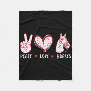 Cobertor De Velo Cavalos De Amor Pela Paz Para Homens Mulheres Ofer