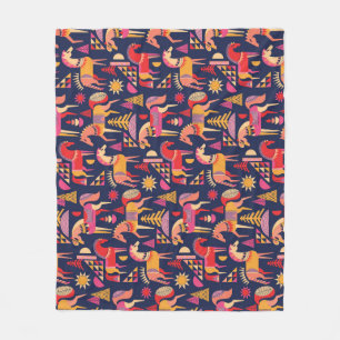 Cobertor De Velo Cavalos escandinavos: Design decorativa sem costur