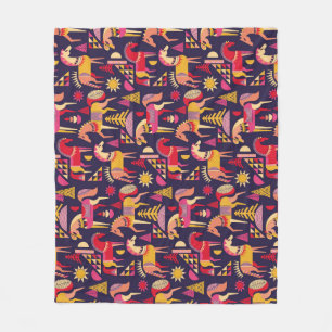 Cobertor De Velo Cavalos escandinavos: Design decorativa sem costur