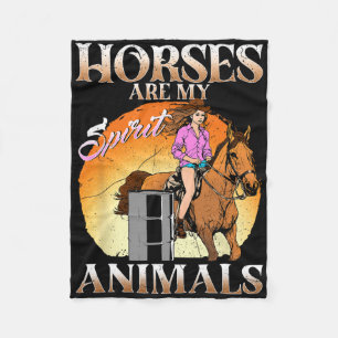 Cobertor De Velo Cavalos São Os Meus Animais Espirituosos Na Fazend