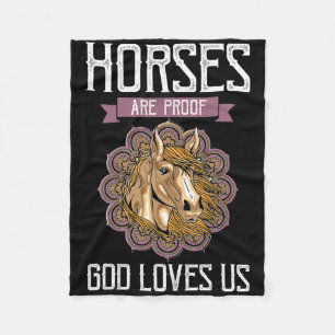 Cobertor De Velo Cavalos são prova de que Deus nos ama - Equestrian