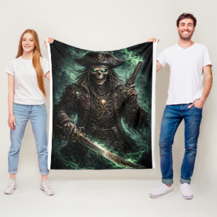 Cobertor De Velo Caveira de Pirata Fantasma – Reaper Dark Fantasy