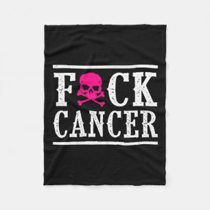 Cobertor De Velo Caveira E Ossos Cruzados Esqueleto Cancer