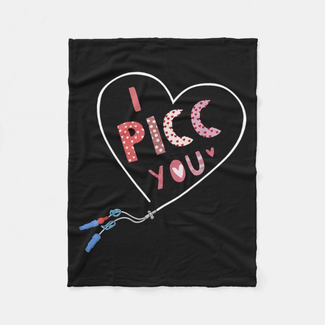 Cobertor De Velo Cc Heart Valentine Vascular Access Team Cc Iv Nurs (Frente)