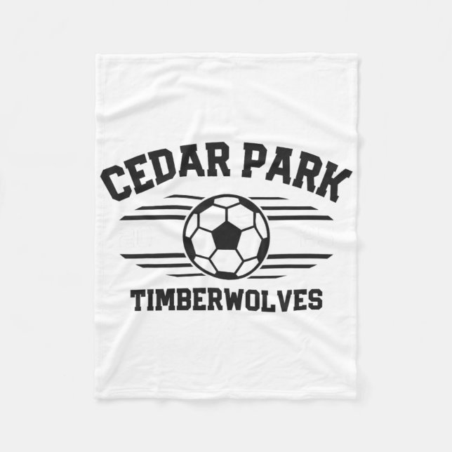 Cobertor De Velo Cedar Park Timberwolves Futebol Ll 2025  (Frente)