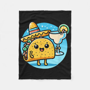 Cobertor De Velo Celebração Taco Margarita Comida Esportiva Mexican