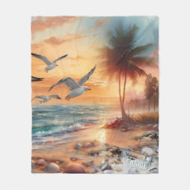 Cobertor De Velo Celebrações de Casamento à beira-mar na praia