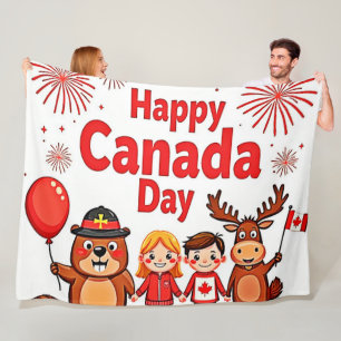 Cobertor De Velo Celebrar a alegria do Canadá