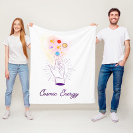 Cobertor De Velo Celestial Cosmic Hand Fleece Blanket - Mystical Mi