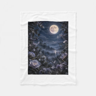 Cobertor De Velo Celestial Garden Luxury Botanical Fleece Blanket