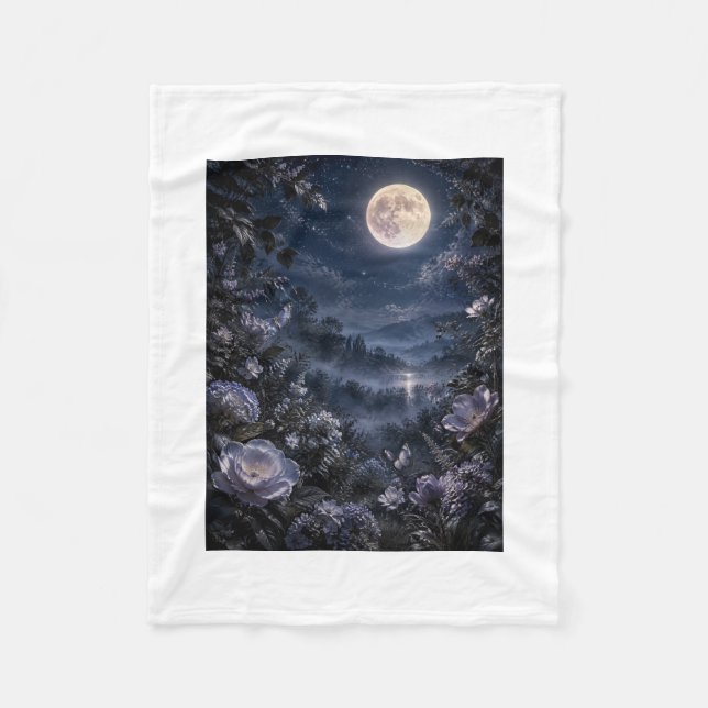 Cobertor De Velo Celestial Garden Luxury Botanical Fleece Blanket (Frente)