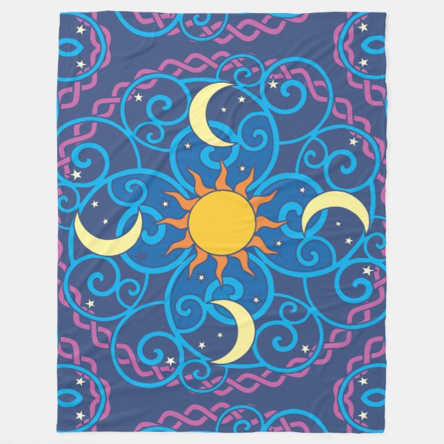 Cobertor De Velo Celestial Mandala Fleece Blanket (Frente)