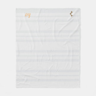 Cobertor De Velo Celestial Scholar White and Gold Accent Blanket