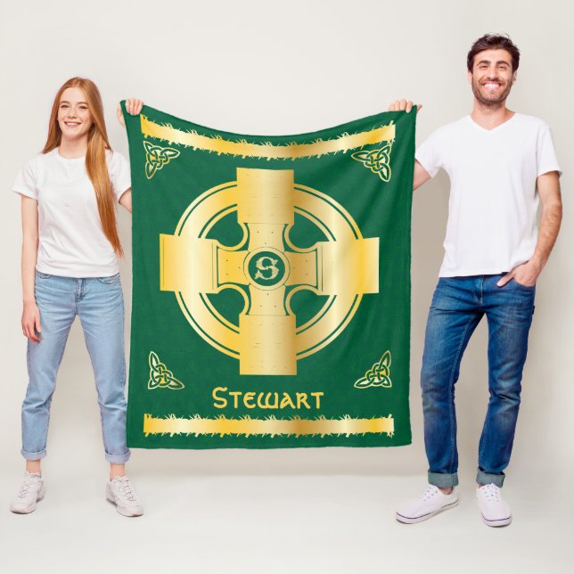 Cobertor De Velo Célula Cruz e Nó - Letra S Monograma e Nome (In Situ)