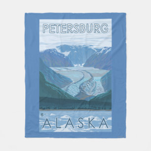Cobertor De Velo Cena da geleira - Petersburgo, Alaska