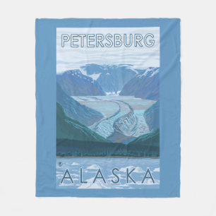 Cobertor De Velo Cena da geleira - Petersburgo, Alaska