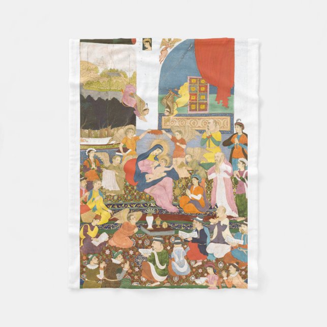 Cobertor De Velo Cena de natividade no estilo índio (Frente)