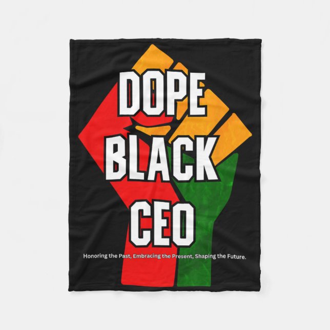 Cobertor De Velo CEO Negro de Drogas Mês da História Negra  (Frente)