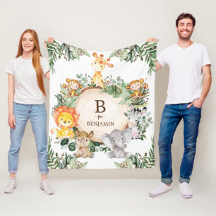 Cobertor De Velo Cereais Selvagens Selvagens De Animais Safari