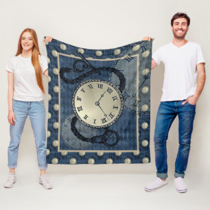 Cobertor De Velo Cérebros e crânios de galinha azul