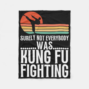 Cobertor De Velo Certamente Nem Todos Estavam Lutando Kung Fu Engra