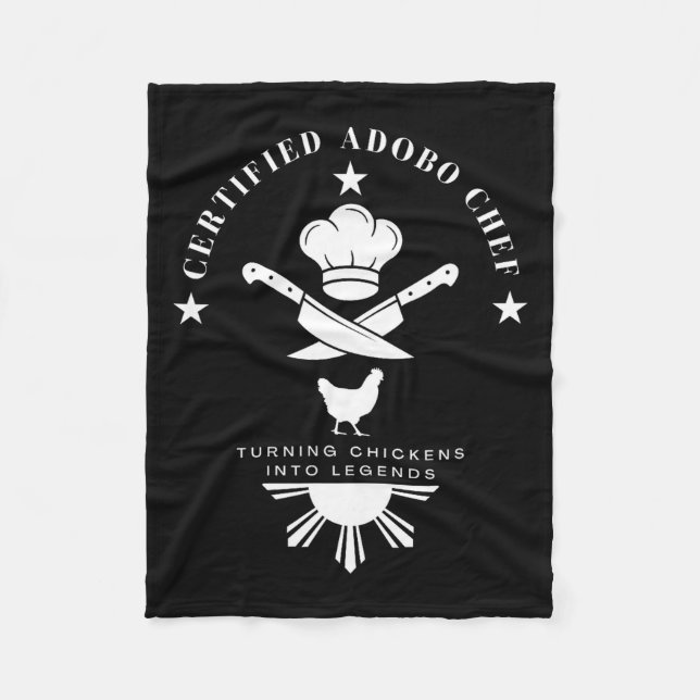 Cobertor De Velo Certified Adobo Chef New Filino Graphics Statement (Frente)