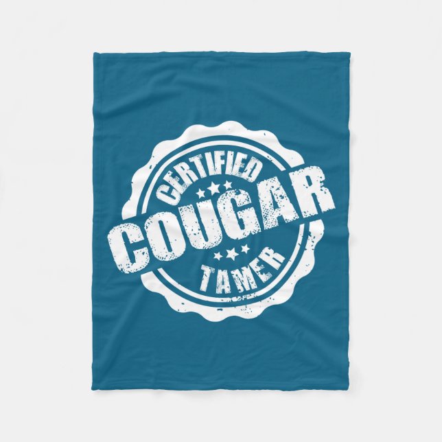 Cobertor De Velo Certified Cougar Tamer Funny Mens Cougar Tamer  (Frente)