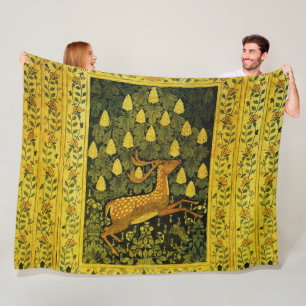 Cobertor De Velo CERVEJA CHALLOW,FLORES CHESTNUT TREE Verde Amarelo