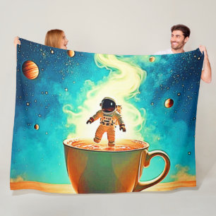 Cobertor De Velo Cerveja Cósmica: O Sonho do Café do Astronauta