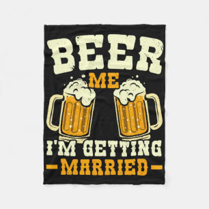 Cobertor De Velo Cerveja para mim Estou ficando Casado Festa de Des