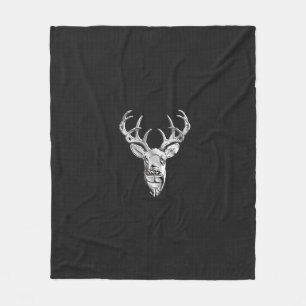 Cobertor De Velo Cervos de prata da cauda branca no impressão do