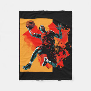 Cobertor De Velo Cesta de Dunking do Jogador de Basquete