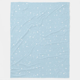 Cobertor De Velo Céu Branco Azul de Estrelas