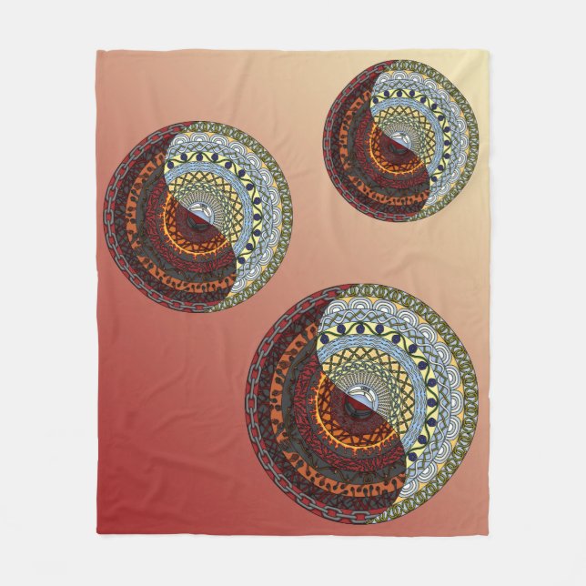 Cobertor De Velo Céu e Inferno Fleece Blanket (Frente)