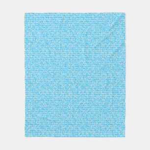 Cobertor De Velo Céu Macio Azul e Branco Padrão Floral Ditsy em Aqu