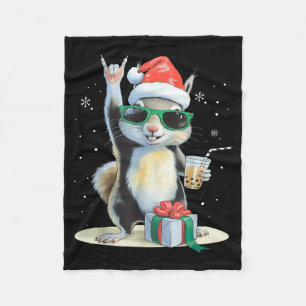 Cobertor De Velo Chá de Bolhas Esquilo Kawaii Natal Esquilo