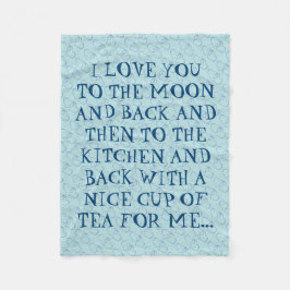 Cobertor De Velo Chá Engraçado Te Ama Ao Homem Da Cozinha