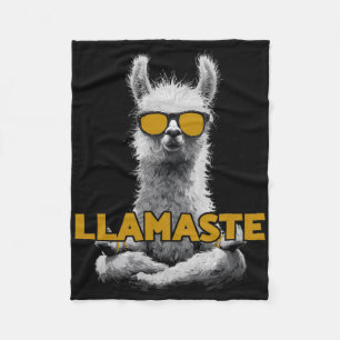 Cobertor De Velo Chamaste Yoga Llama Com Óculos De Sol