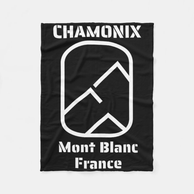 Cobertor De Velo Chamonix Mont Blanc France Skining Snowboard (Frente)
