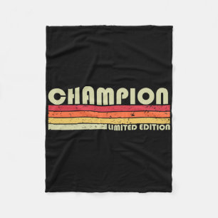 Cobertor De Velo Champion Surname Funny Retro Vintage 80