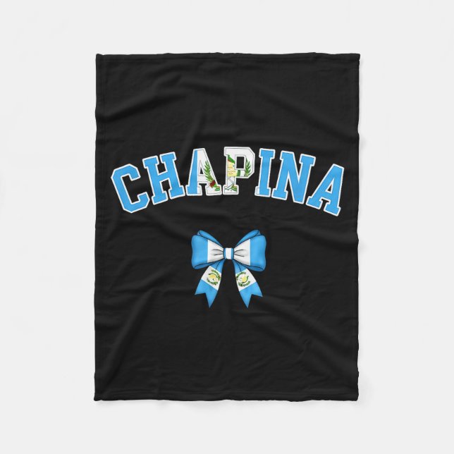 Cobertor De Velo Chana Guatemalan Women Coquette Bow Guatemala Flag (Frente)
