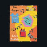 Cobertor De Velo Chanukah Happy Fleece Blanket<br><div class="desc">Personalize "Chanukah Happy" Fleece Blanket/Small Personalize alterando o texto editável usando a cor, o tamanho e o estilo da sua fonte favorita. Esse design também pode ser adicionado aos tamanhos de cobertor, médio e grande. Tamanho: Flórida em Aberto, 30"x40" É duro se abraçar sozinho. Mas com esses cobertores de velo...</div>