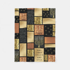 Cobertor De Velo Chanukah Ouro Montage