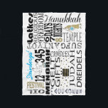 Cobertor De Velo Chanukah Quer Dizer Folheto de Folha<br><div class="desc">Personalize "Chanukah Significa... " Folheto/Personalização Pequena excluindo texto, "Steinbergs" e adicionando sua própria mensagem. Escolha seu estilo, tamanho e cor de fonte favoritos. O design também pode ser adicionado aos tamanhos de cobertor, médio e grande. Tamanho: Flórida em Aberto, 30"x40" É duro se abraçar sozinho. Mas com esses cobertores de...</div>