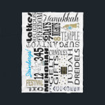 Cobertor De Velo Chanukah Quer Dizer Folheto de Folha<br><div class="desc">Personalize "Chanukah Significa... " Folheto/Personalização Pequena excluindo texto, "Steinbergs" e adicionando sua própria mensagem. Escolha seu estilo, tamanho e cor de fonte favoritos. O design também pode ser adicionado aos tamanhos de cobertor, médio e grande. Tamanho: Flórida em Aberto, 30"x40" É duro se abraçar sozinho. Mas com esses cobertores de...</div>