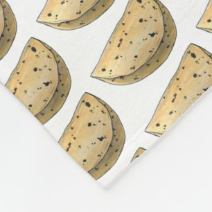 Cobertor De Velo Chapati Roti Comida indiana Folha não levedada